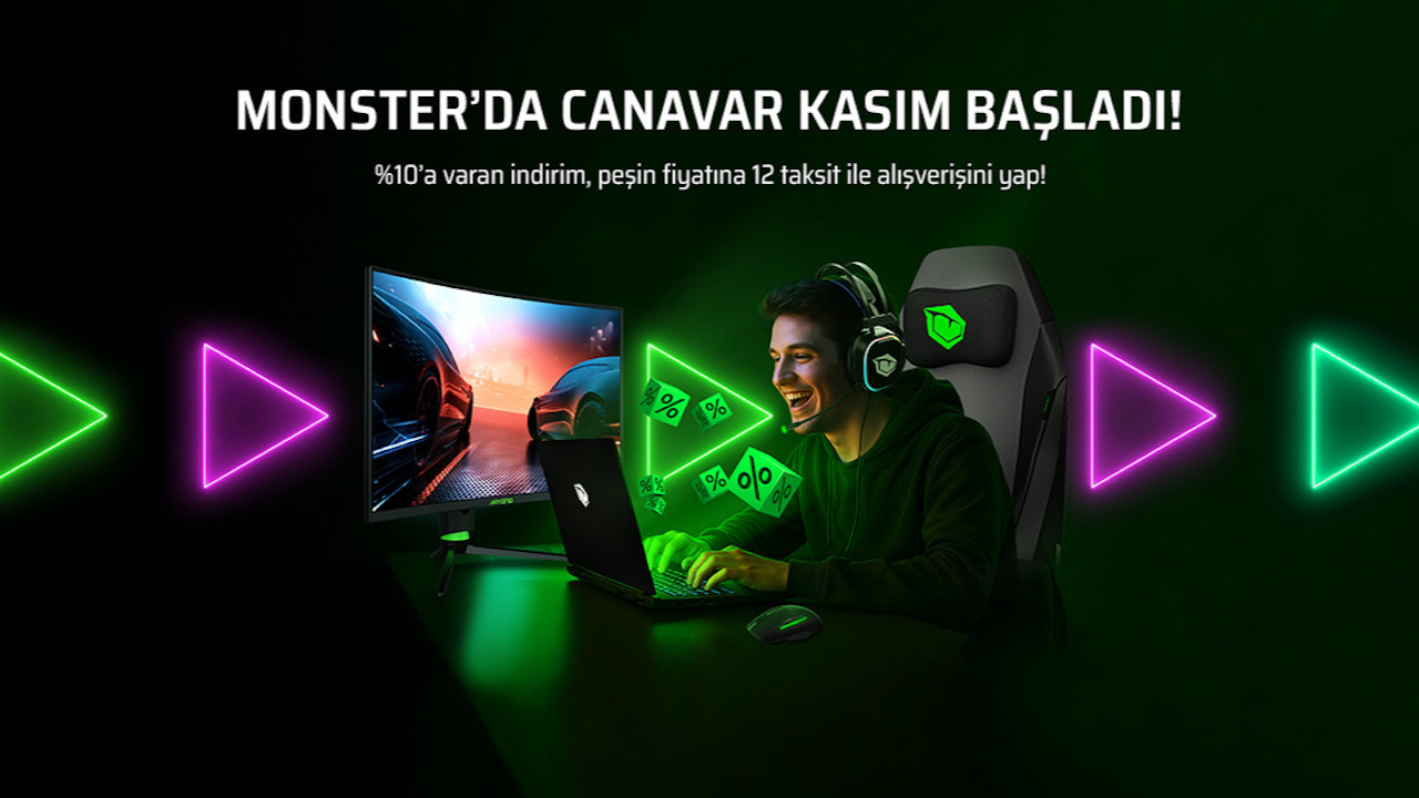 Kasım ayında Monster’dan canavar üzere indirim kampanyası